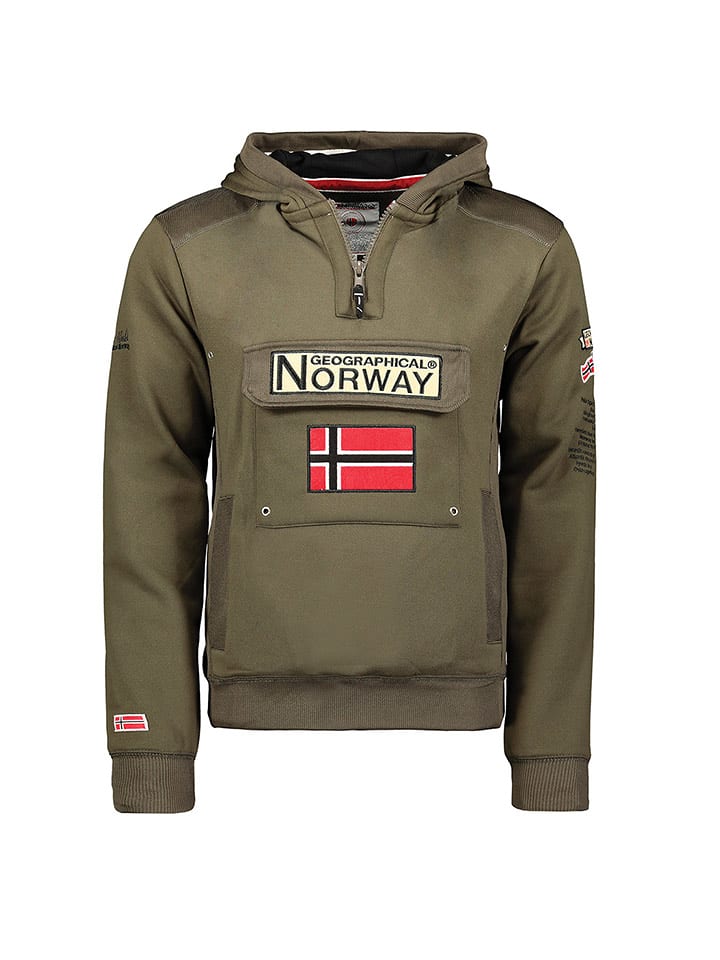 Geographical Norway Bluza "Gymclass" w kolorze khaki rozmiar: 176