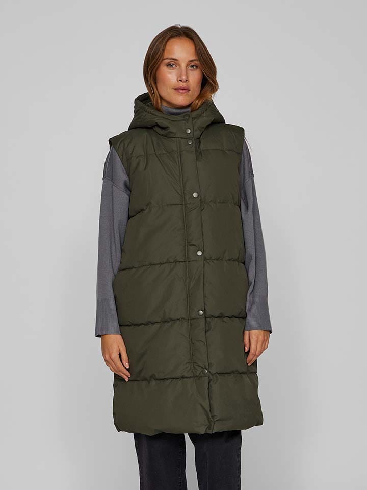 Vila Kamizelka pikowana w kolorze khaki rozmiar: 40