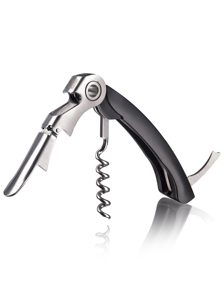 Vacu Vin Korkociąg w kolorze czarnym - dł. 12,5 cm rozmiar: onesize