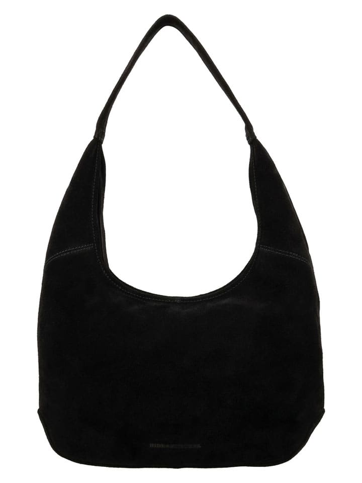 HIDE & STITCHES Skórzany shopper bag "Brazos" w kolorze czarnym - 42 x 40 x 10 cm rozmiar: onesize