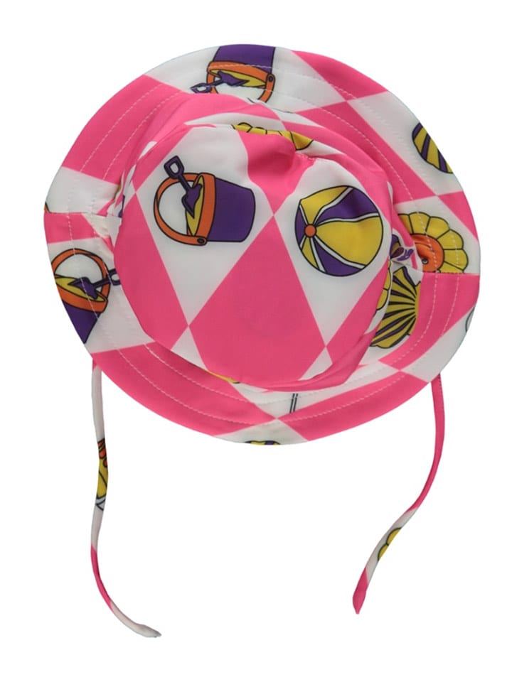 Småfolk Kapelusz "Summer Vacation" w kolorze różowym rozmiar: 48-50 cm