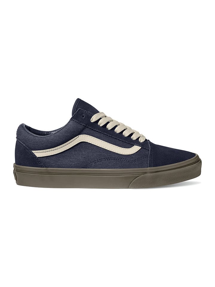 Vans Skórzane sneakersy "Old Skool" w kolorze granatowym rozmiar: 36,5