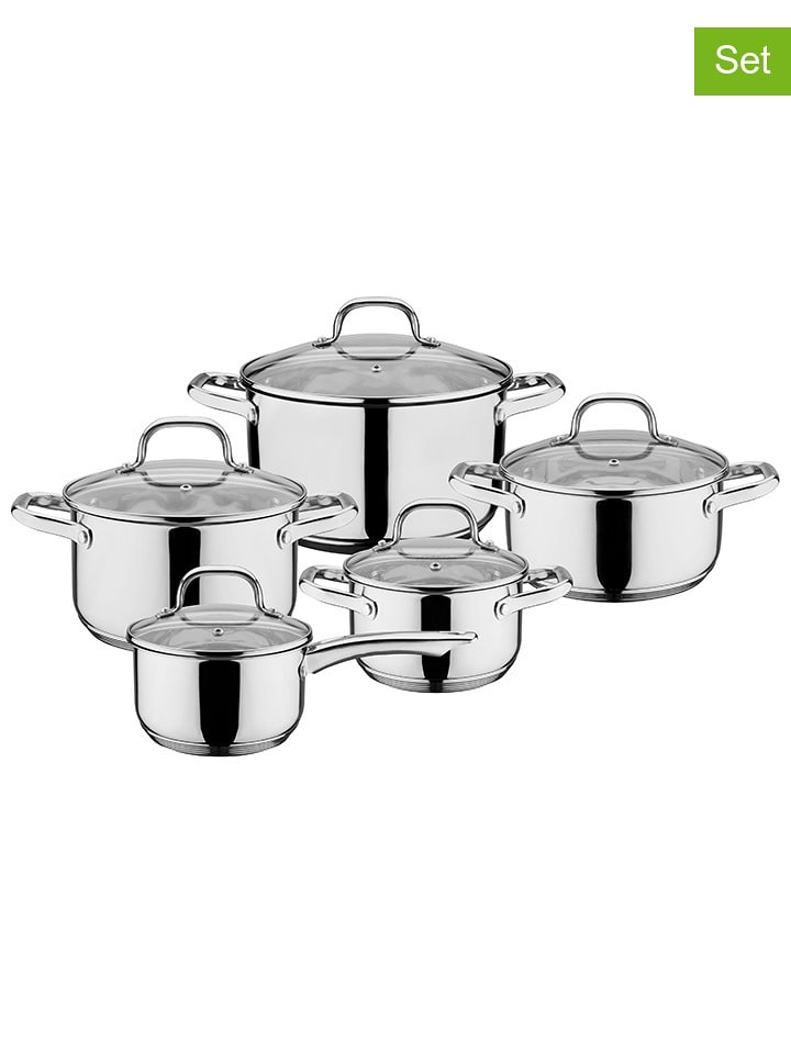 GSW 10-częściowy zestaw "Trentino" w kolorze srebrnym rozmiar: onesize