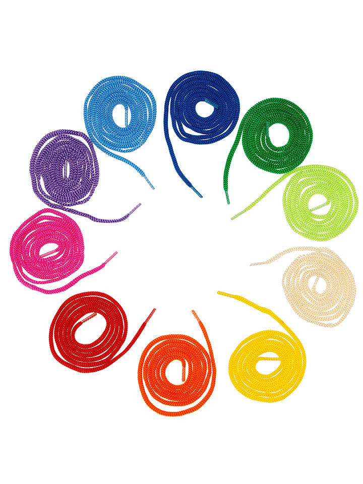 SUNNYSUE Sznurówki (20 szt.) w różnych kolorach - 3+ rozmiar: onesize