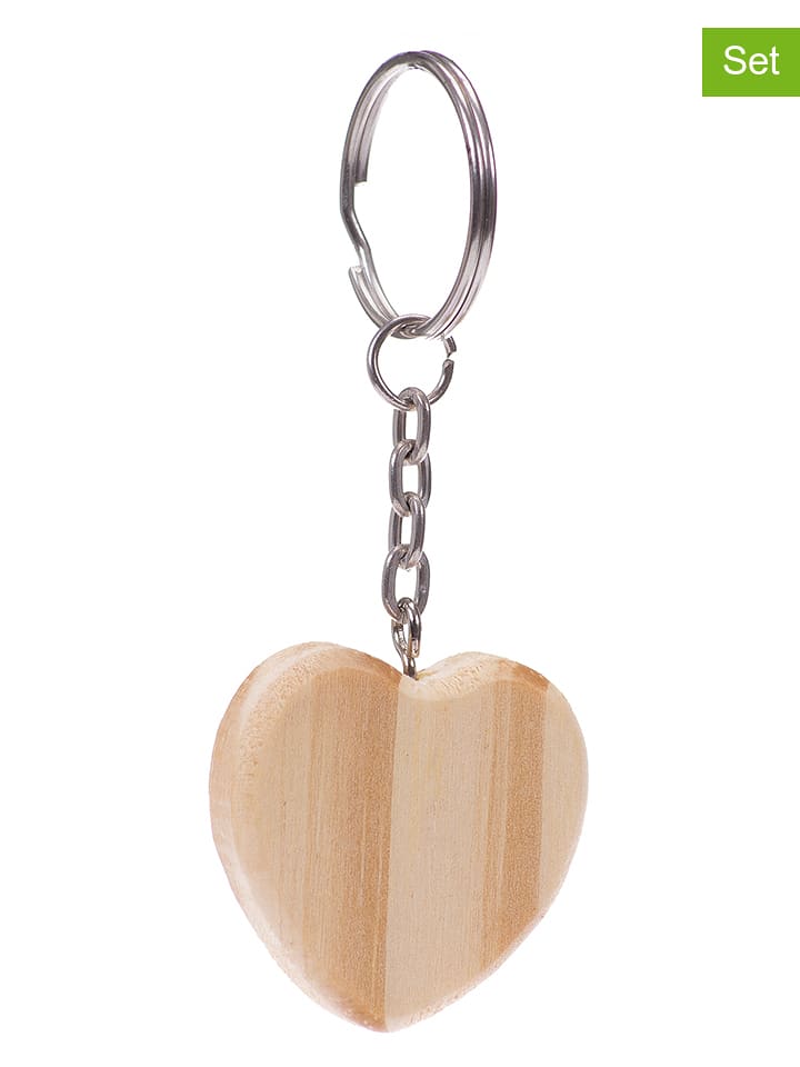 SUNNYSUE Breloki (24 szt.) do kluczy w kolorze jasnobrązowym rozmiar: onesize