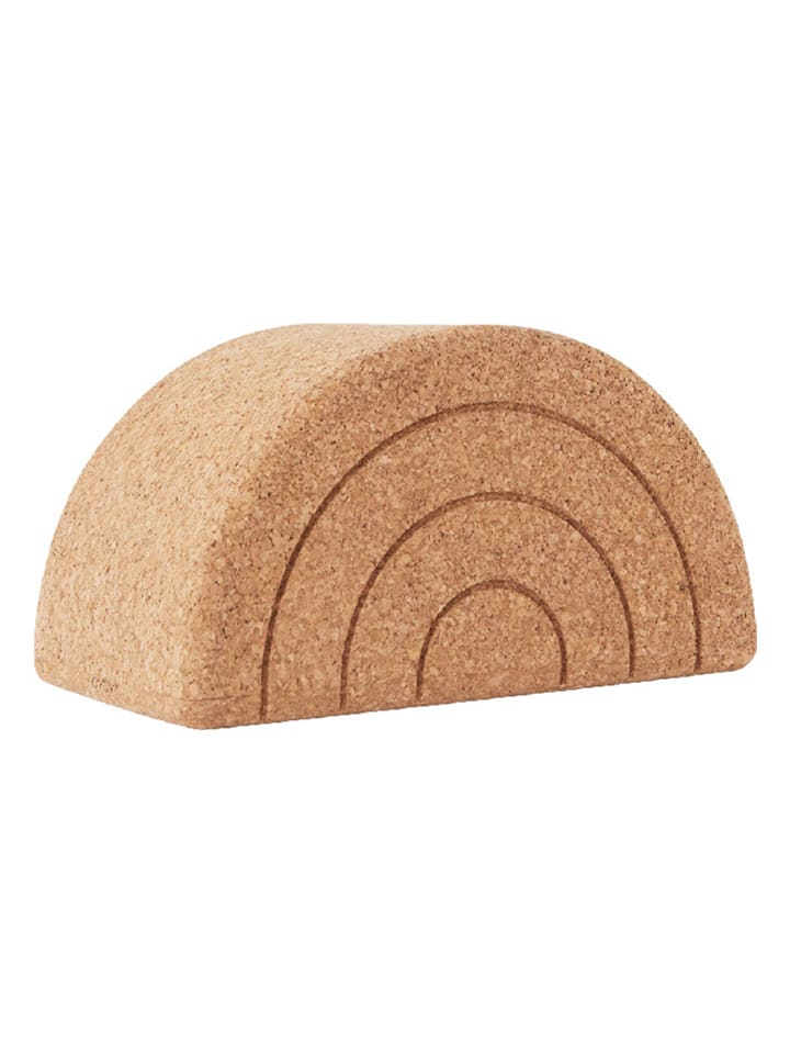 OYOY mini Hocker "Rainbow" w kolorze brązowym - 45 x 20 x 22 cm rozmiar: onesize