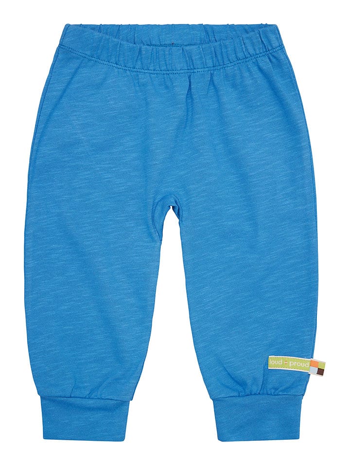 loud + proud Spodnie dresowe w kolorze niebieskim rozmiar: 86/92