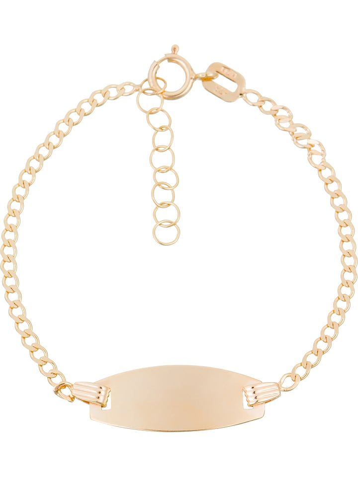 L instant d Or Złota bransoletka "Ovale" z elementem ozdobnym rozmiar: onesize