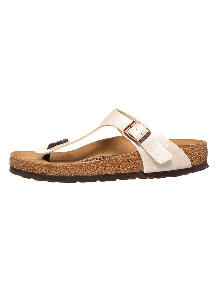 Birkenstock Japonki "Gizeh" w kolorze kremowym rozmiar: 38