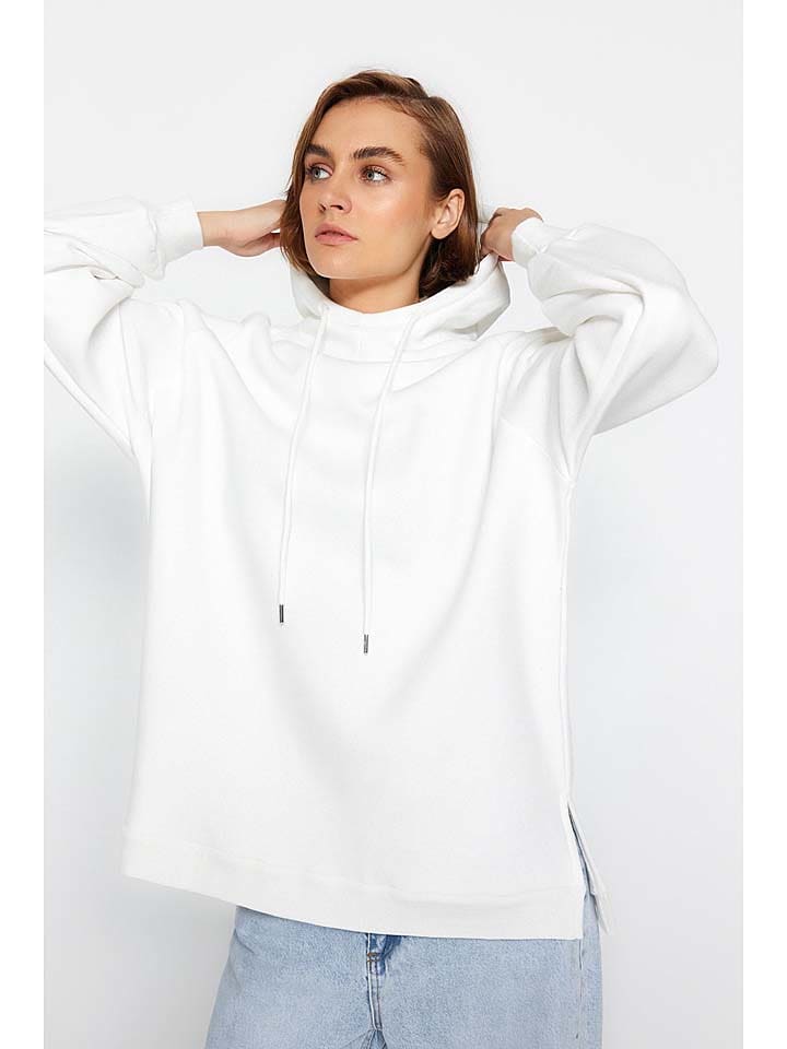 trendyol Bluza w kolorze białym rozmiar: M