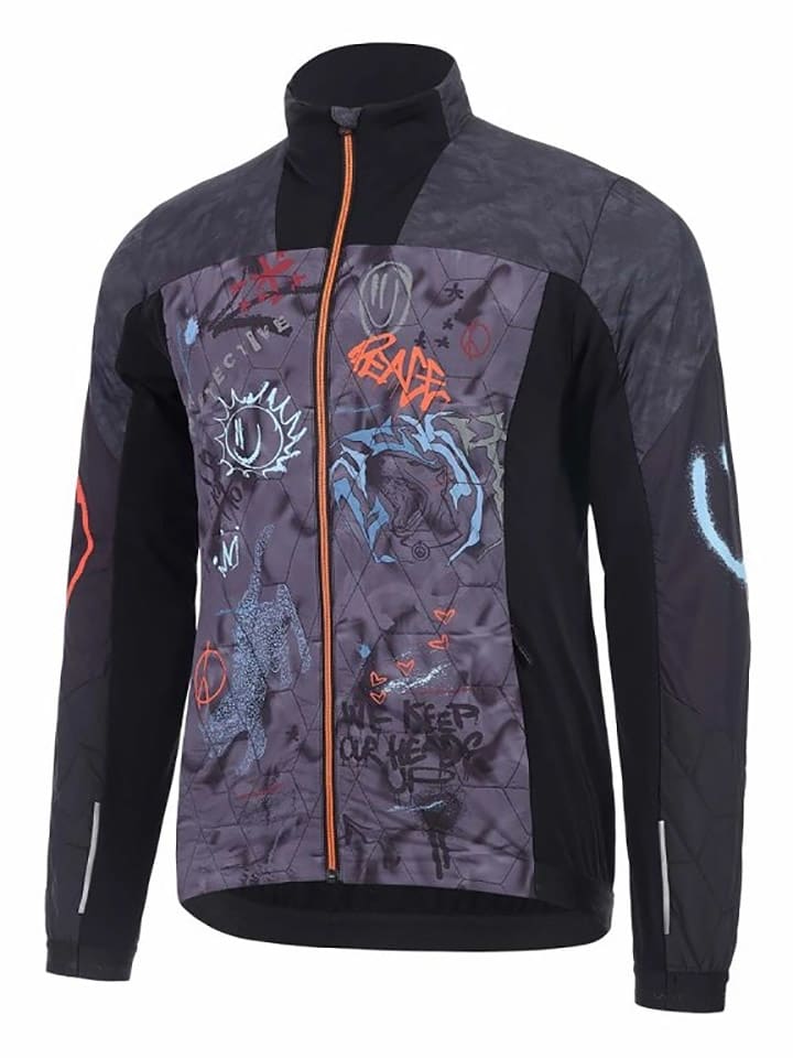 Protective Kurtka kolarska "MxCxK" w kolorze czarnym ze wzorem rozmiar: L