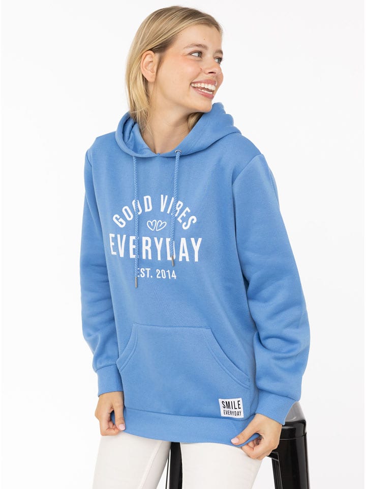 Zwillingsherz Bluza "Everyday" w kolorze błękitnym rozmiar: S/M