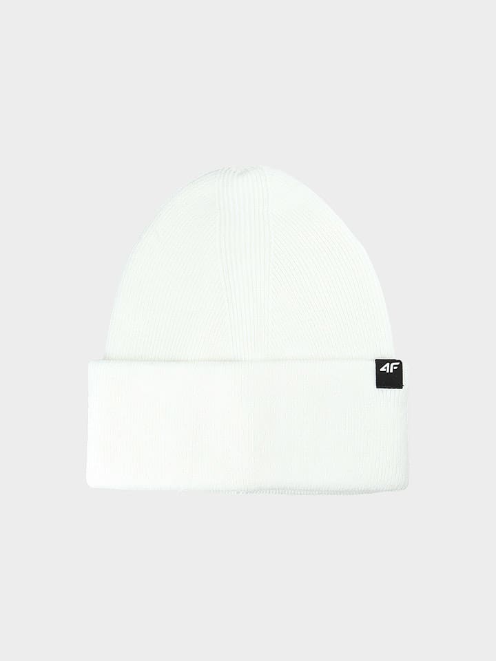 4F Czapka beanie w kolorze białym rozmiar: onesize
