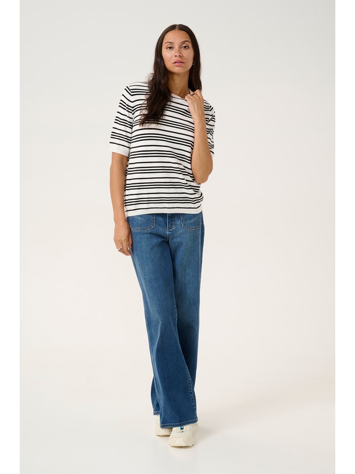 Kaffe Sweter w kolorze kremowym rozmiar: XXL