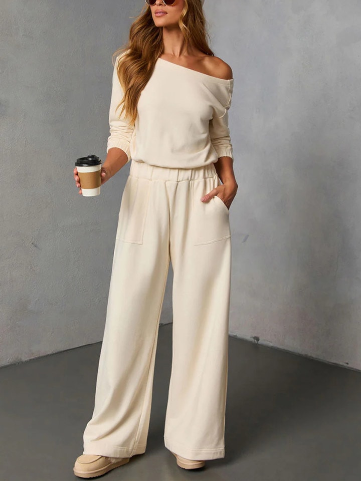 Milan Kiss 2-częściowy zestaw w kolorze beżowym rozmiar: L