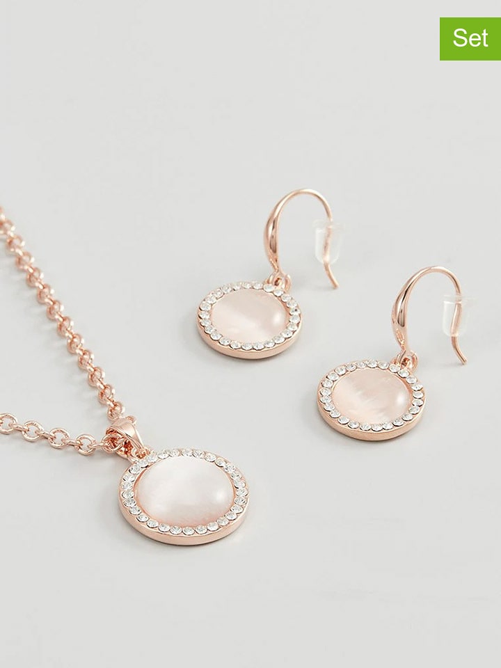 U.S. Polo Assn. 2-częściowy zestaw pozłacanej biżuterii rozmiar: onesize