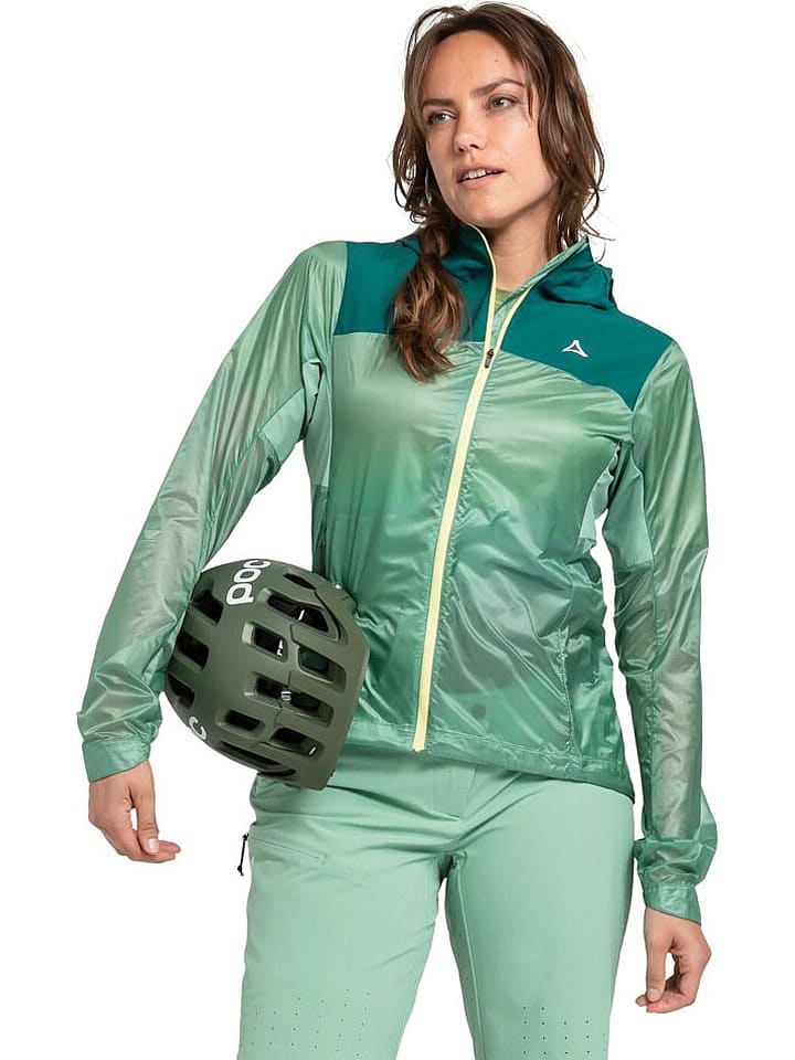 Schöffel Kurtka hybrydowa "Flow Trail" w kolorze zielonym rozmiar: 38