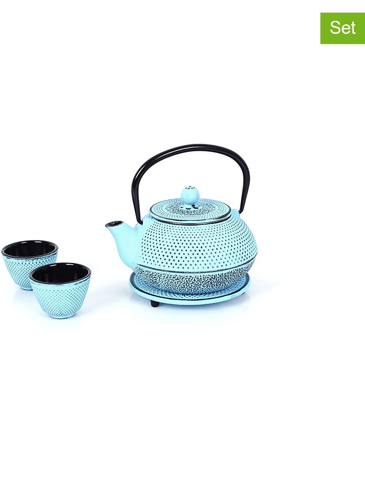 Echtwerk 4-częściowy zestaw w kolorze błękitnym do herbaty - 800 ml rozmiar: onesize