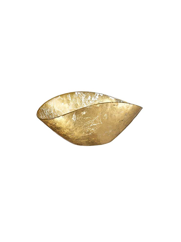 Onlylux Miska dekoracyjna "Burano" w kolorze złotym - dł. 25 cm rozmiar: onesize