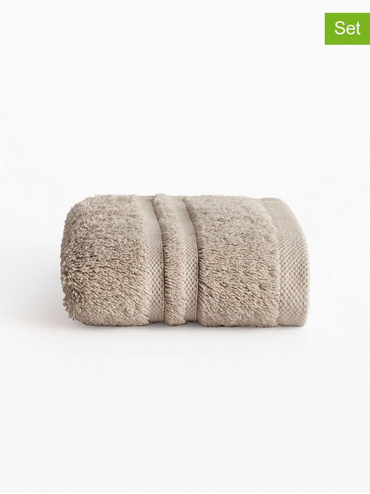 Pierre Cardin Ręczniki (2 szt.) "Premium" w kolorze szarobrązowym dla gości rozmiar: 30x50 cm