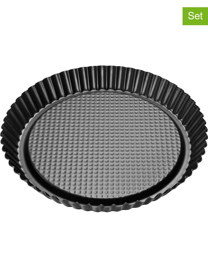 Zenker Formy (2 szt.) "Black Metallic" w kolorze czarnym na tartę - Ø 30 cm rozmiar: onesize