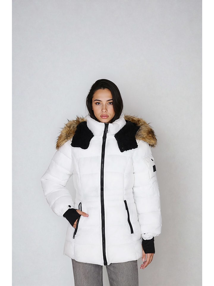 Steve Madden Kurtka zimowa w kolorze białym rozmiar: S