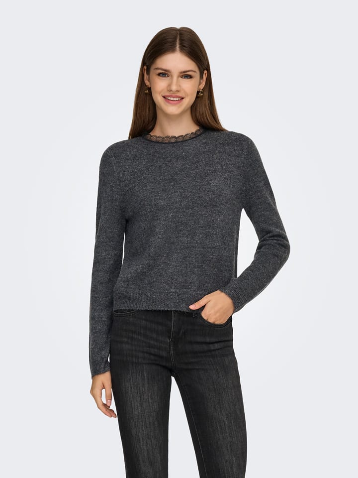 ONLY Sweter w kolorze antracytowym rozmiar: M