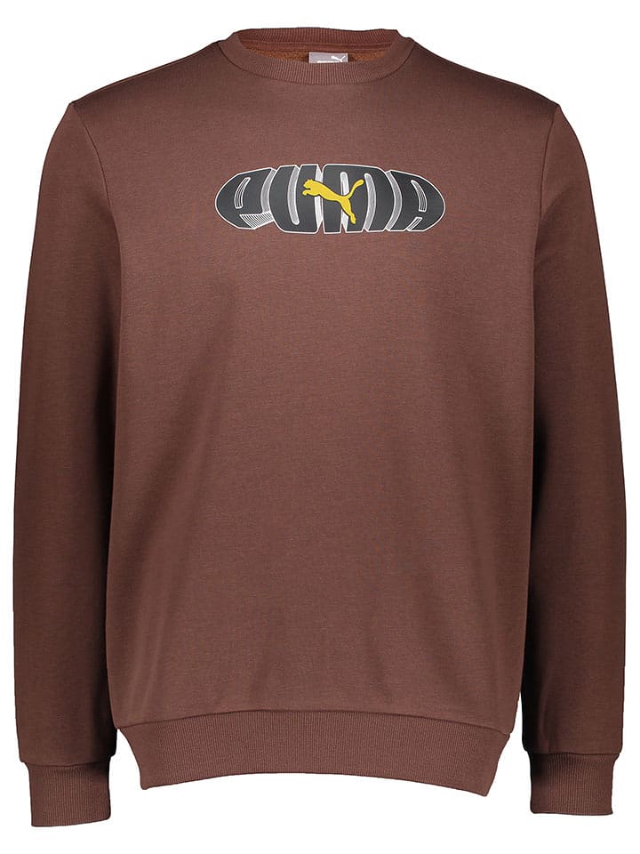 Puma Bluza "Essentials+" w kolorze brązowym rozmiar: M