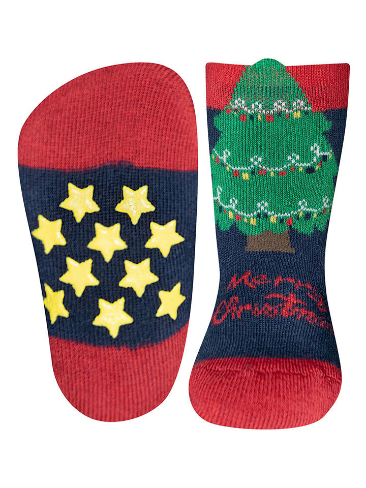 ewers Skarpety antypoślizgowe w kolorze granatowo-czerwonym rozmiar: 31-34