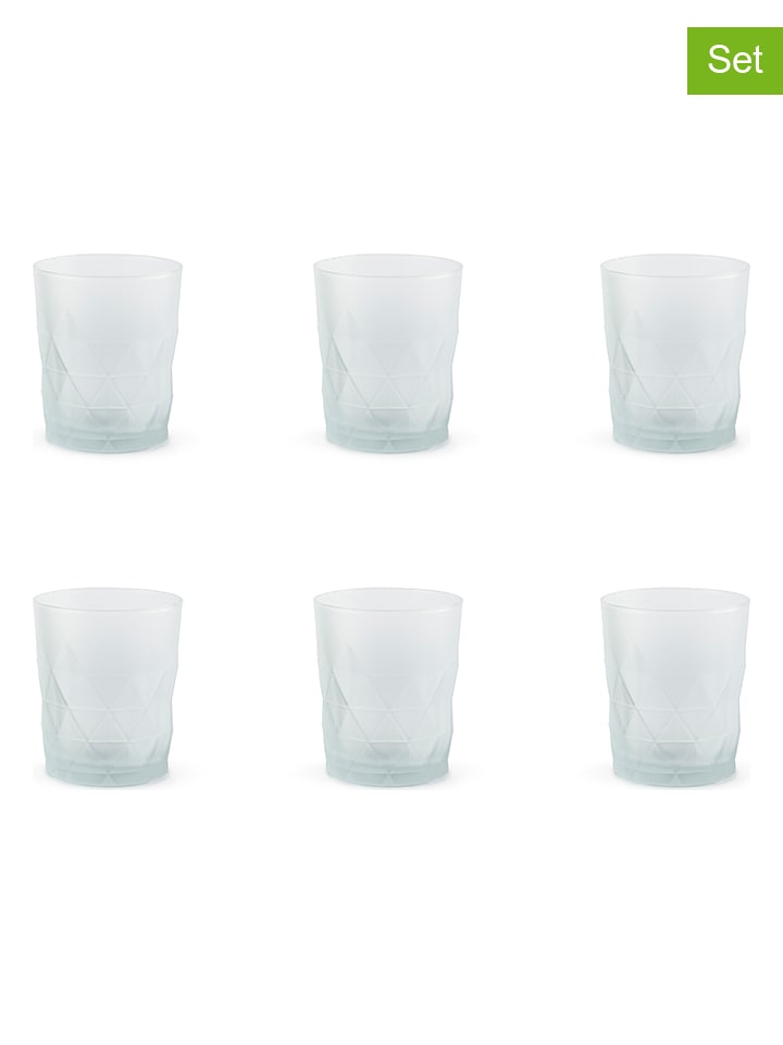 EXCELSA Szklanki (6 szt.) "Luxor" w kolorze białym - 345 ml rozmiar: onesize