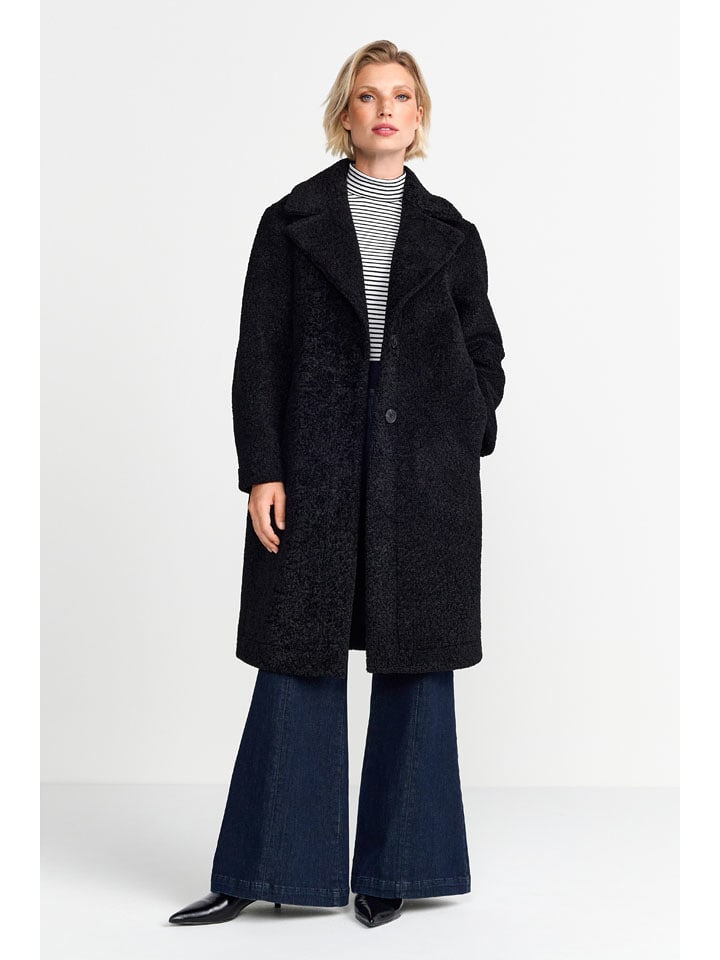 Rich&Royal Płaszcz pluszowy w kolorze czarnym rozmiar: 42