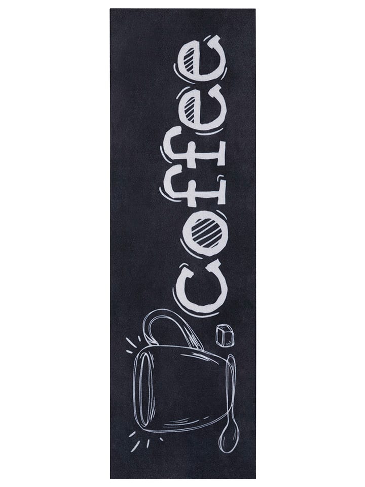 Hanse Home Chodnik kuchenny "Cup Of Coffee" w kolorze czarnym rozmiar: 50x150 cm