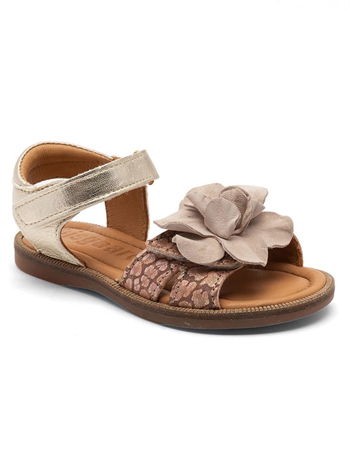 bisgaard Skórzane sandały w kolorze złoto-brązowym rozmiar: 24