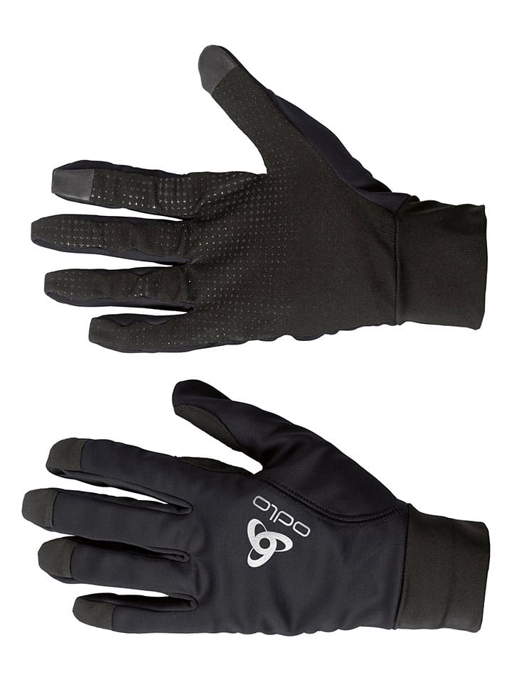 Odlo Rękawiczki funkcyjne "Zeroweight Warm" w kolorze czarnym rozmiar: XS