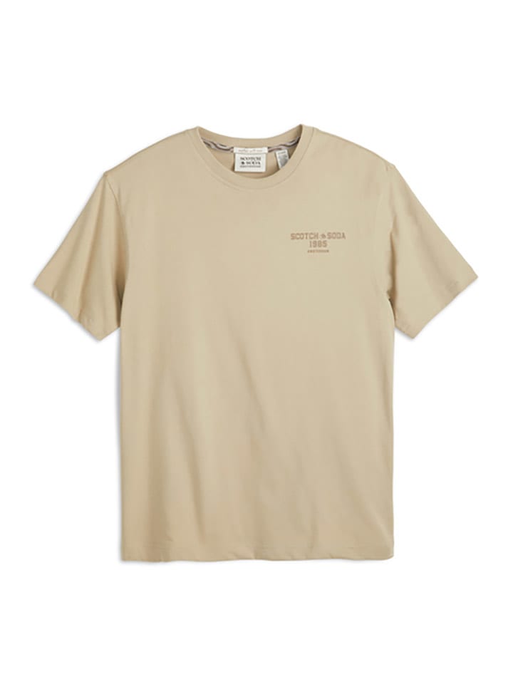 Scotch & Soda Koszulka w kolorze beżowym rozmiar: XL