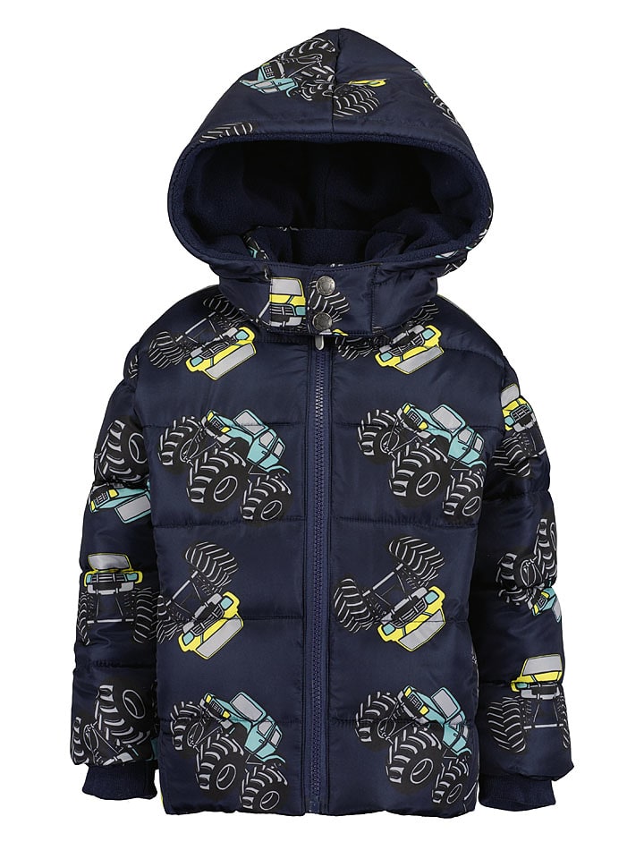 Blue Seven Kurtka pikowana w kolorze żółto-turkusowo-granatowym rozmiar: 98