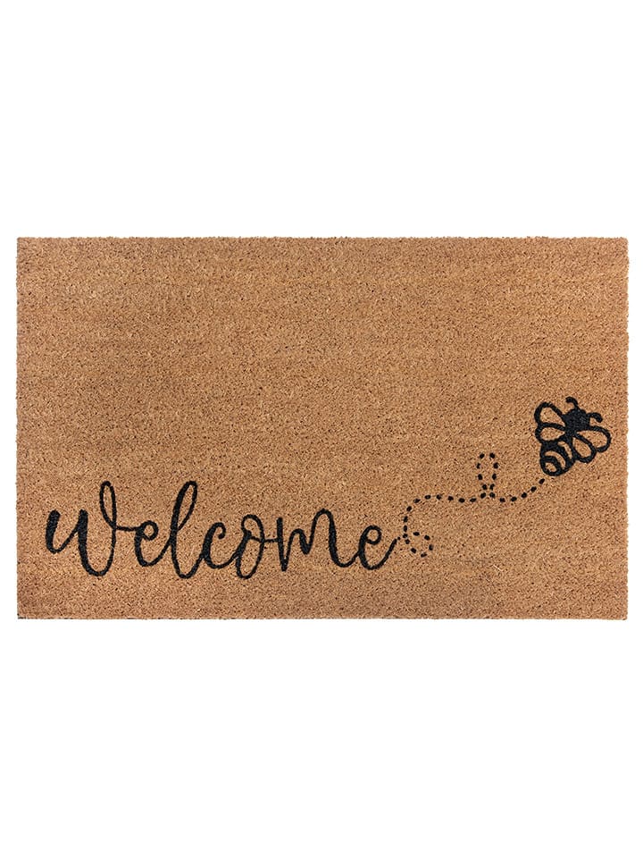 Hanse Home Wycieraczka w kolorze jasnobrązowym z włókna kokosowego rozmiar: 45x70 cm