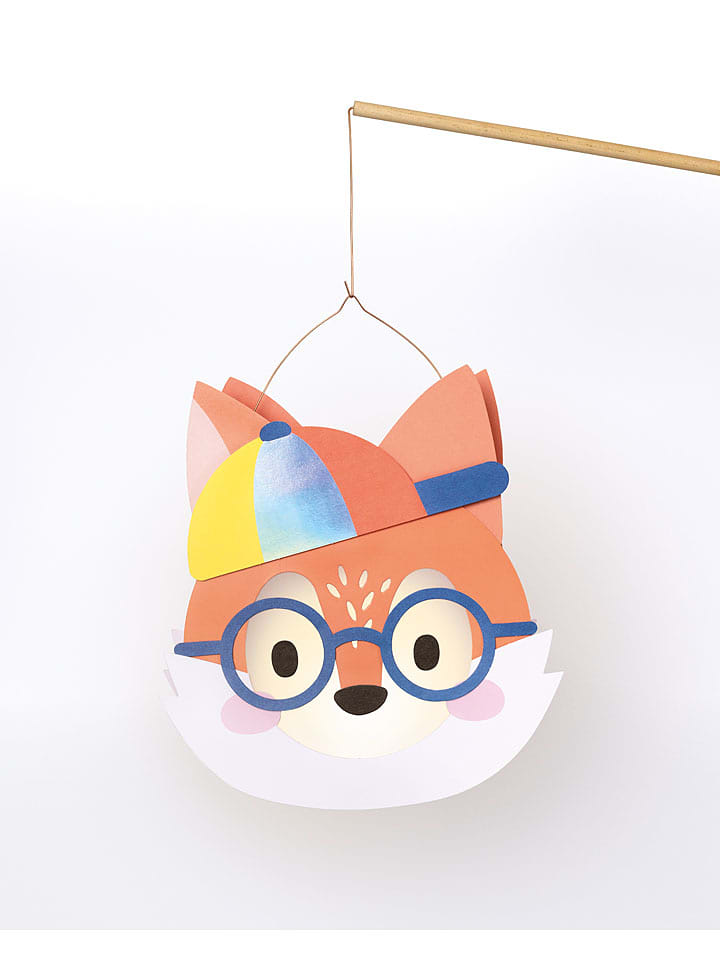 folia PAPER Zestaw w kolorze pomarańczowo-niebieskim do wykonania lampionu - 5+ rozmiar: onesize