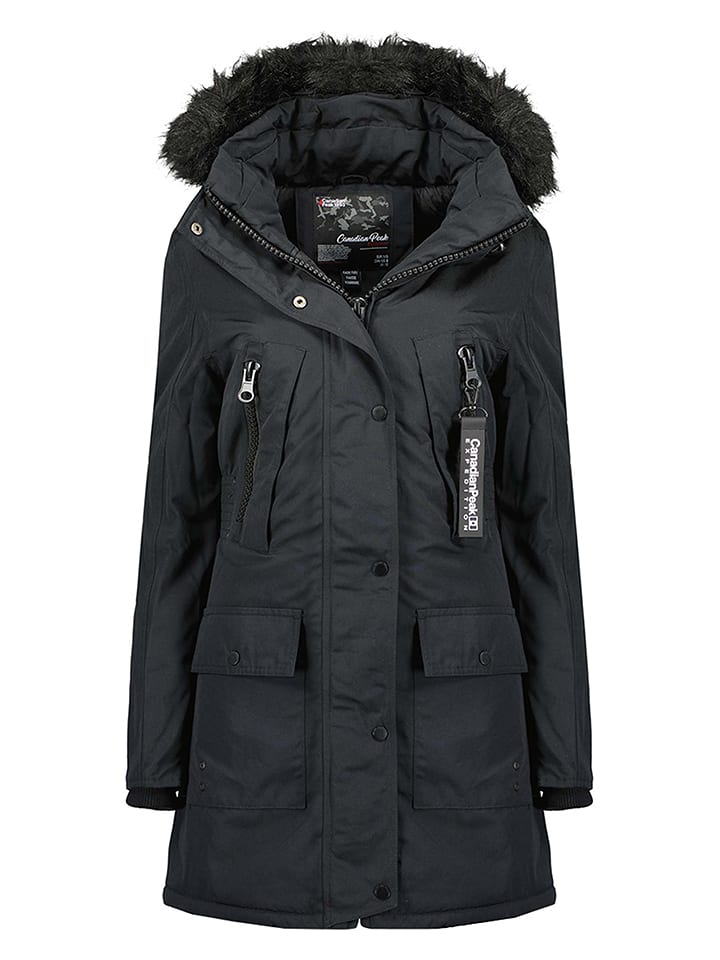 Canadian Peak Płaszcz zimowy "Corteak" w kolorze czarnym rozmiar: XL