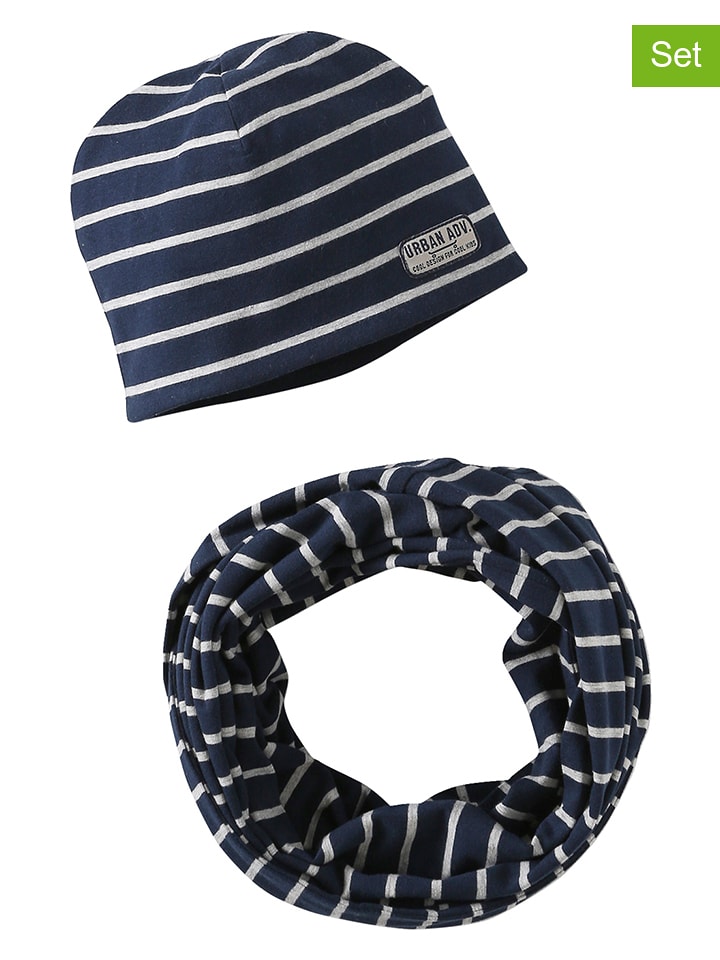 vertbaudet 2-częściowy zestaw w kolorze granatowym rozmiar: 116-140