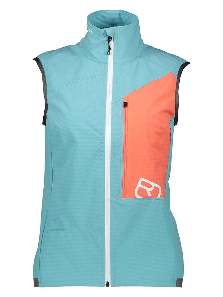 ORTOVOX Kamizelka funkcyjna "Berrino" w kolorze turkusowym rozmiar: S