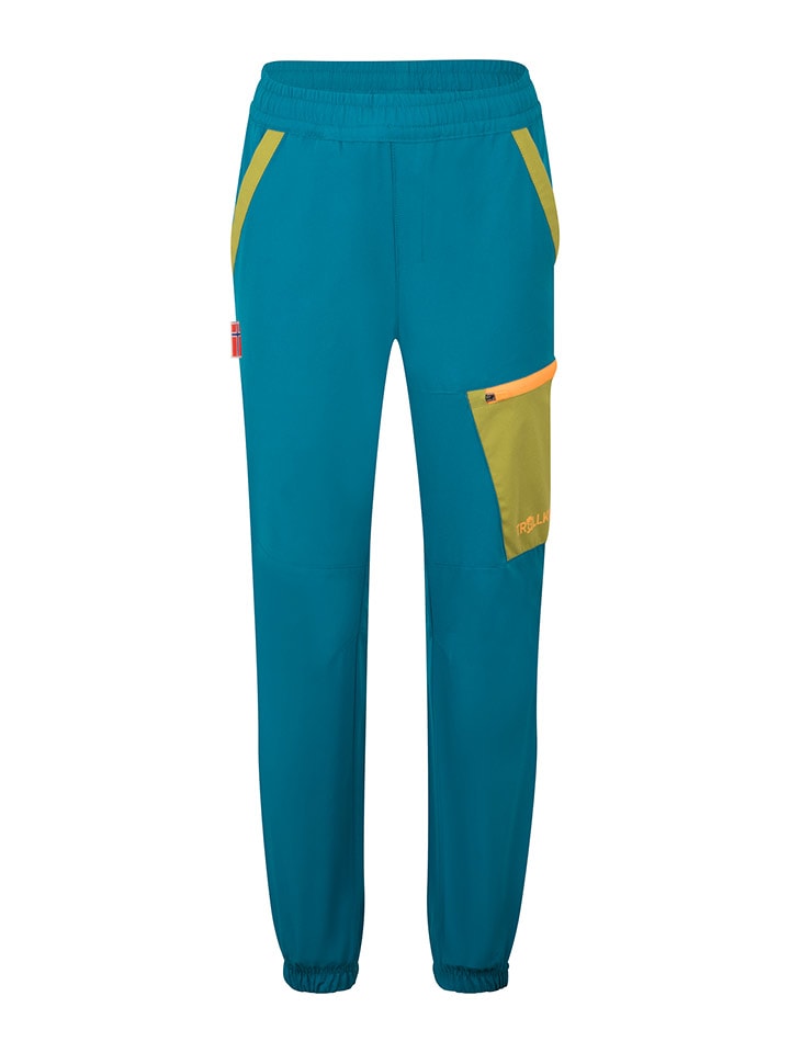 Trollkids Spodnie funkcyjne "Steinkjer" w kolorze niebieskim rozmiar: 140