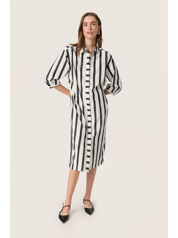 Soaked in Luxury Sukienka w kolorze biało-czarnym rozmiar: XS