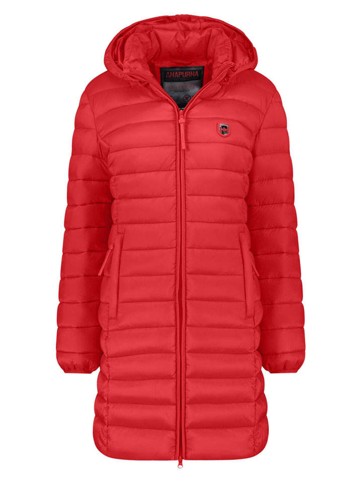 ANAPURNA Płaszcz pikowany "Akitalana" w kolorze czerwonym rozmiar: M