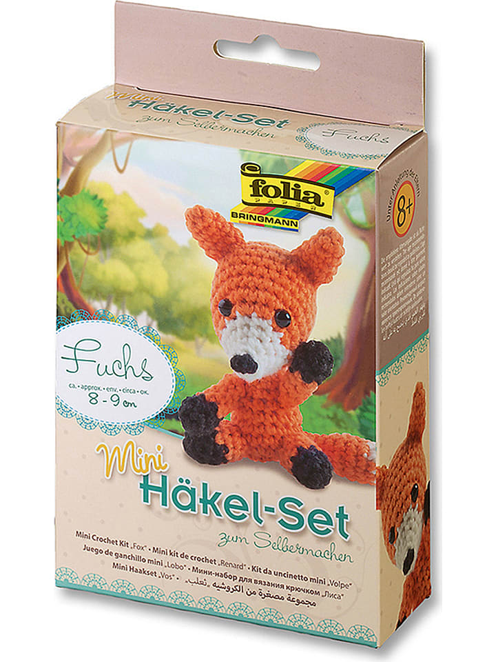 folia PAPER Mini zestaw "Fox" do szydełkowania - 8+ rozmiar: onesize