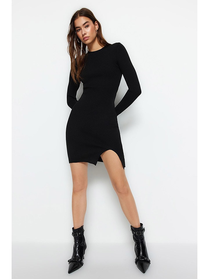 trendyol Sukienka w kolorze czarnym rozmiar: L