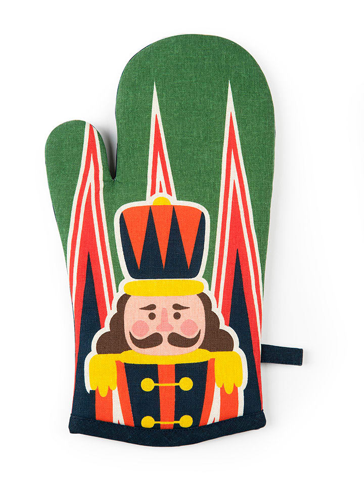 Trendy Kitchen by EXCÉLSA Rękawica kuchenna "Vintage Christmas" ze wzorem - 32 x 18 cm rozmiar: onesize