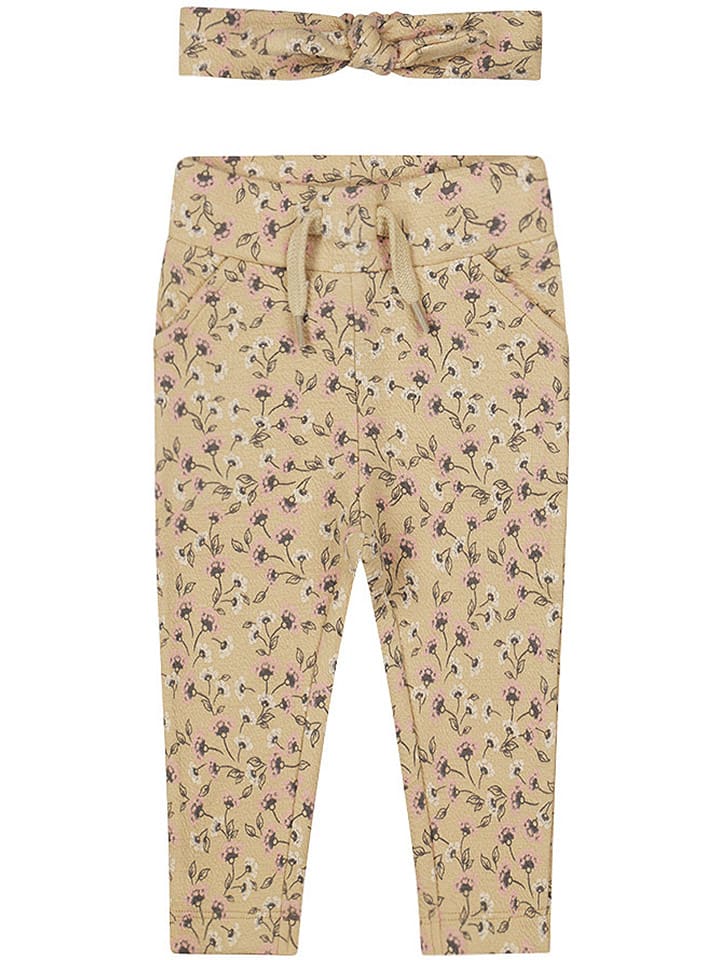 Dirkje Spodnie dresowe w kolorze beżowym rozmiar: 116