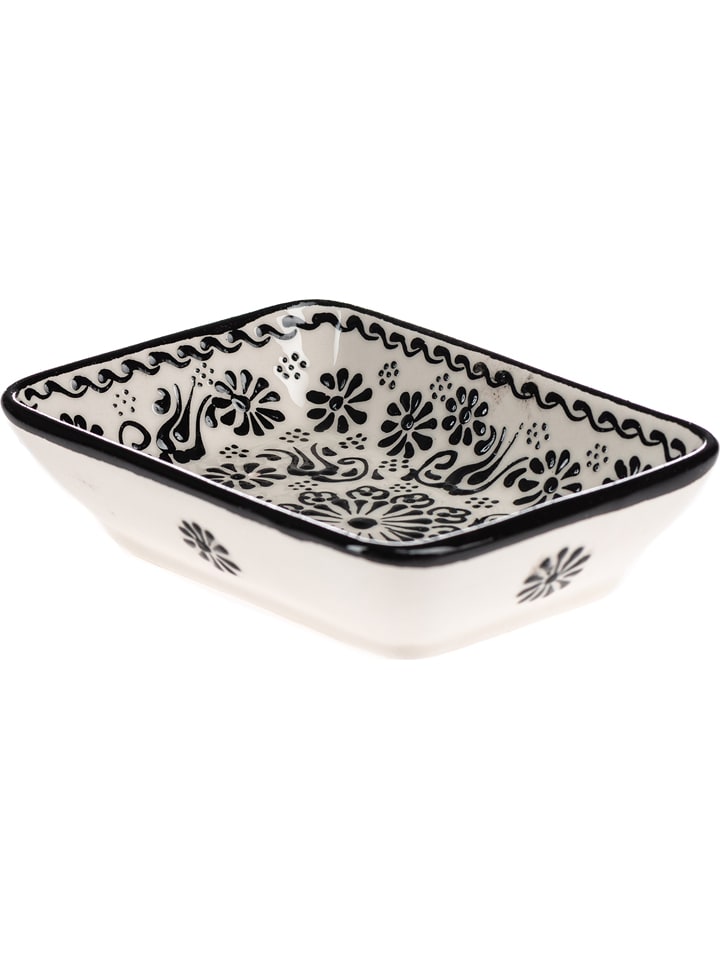 Ottoman Mydelniczka "Myth" w kolorze czarno-białym - 13 x 9,5 x 4 cm rozmiar: onesize