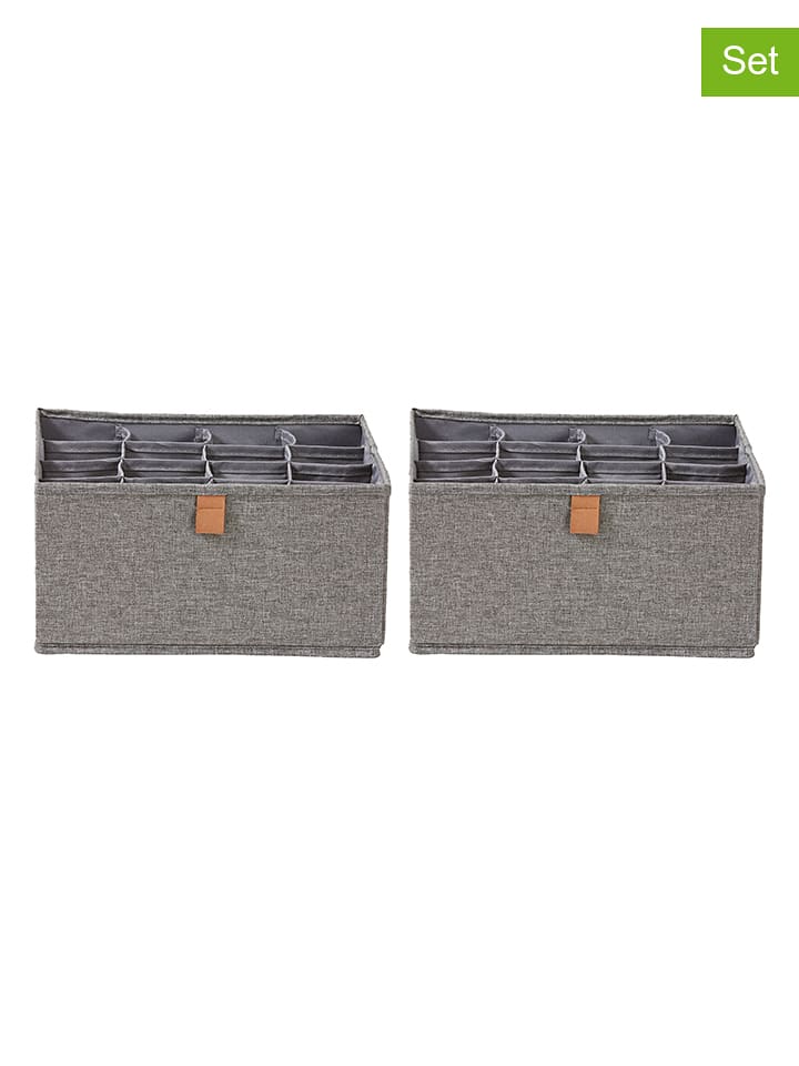 STORE IT Organizery (2 szt.) w kolorze szarym - 30 x 15 x 30 cm rozmiar: onesize